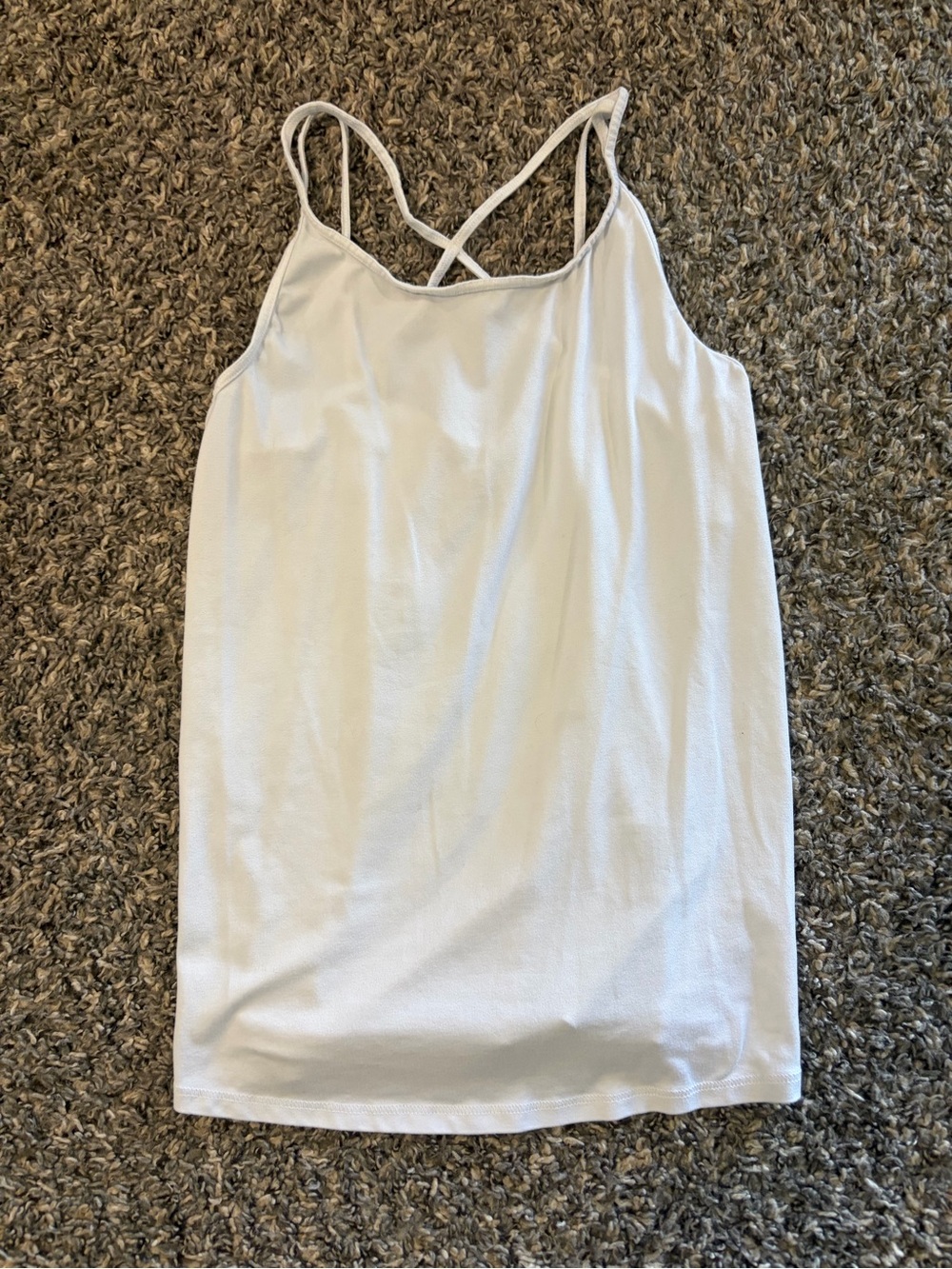 Ideology White Crossback Camisole Tank Top